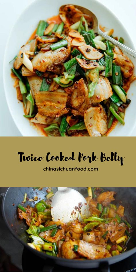 Twice Cooked Pork Belly, Thai Pork Belly Recipes, Twice Cooked Pork, Thai Pork, Pork Belly Recipes, Pork Stir Fry, Asian Inspired Recipes, Asian Foods, Chinese Recipes