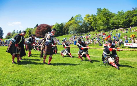 How About Haggis Hurling in Scotland’s Highlands. Scotland’s Highlands offer centuries-old Highland Games with interesting opportunities for noshing on traditional Scottish cuisine. Check it out! http://prevuemeetings.com/resources/trends/hyperlocal/how-about-haggis-hurling-in-scotlands-highlands/ #travel #Scotland #eventplanning #teambuilding #business #incentivetravel #ScotlandsHighlandGames Scottish Highland Games, Blair House, Blair Castle, England Aesthetic, Scottish Culture, Highland Games, Scotland Highlands, Men In Kilts, England And Scotland