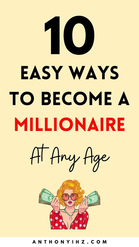 Are you asking what is the fastest way to become a millionaire? Need helpful guide on how much money you need to become a millionaire? Look no further, as I have compiled the best guide on how to become a millionaire fast, habits of millionaire you need to copy, plus important steps to become a millionaire in 5 years. Personal finance post on how to become a millionaire in 5 years Becoming A Millionaire Tips, Millionaire Cheat Code, How To Be A Millionaire, How To Become A Millionaire, Woman Millionaire, Ways To Become Rich, Becoming A Millionaire, Saving Hacks, Financial Fitness