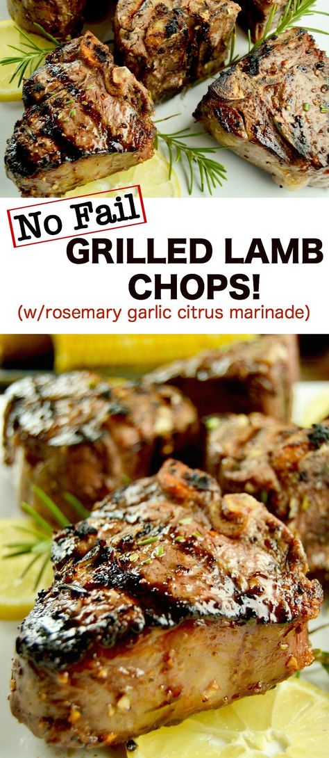 Grilled Lamb Loin Chops, Grilled Lamb Chop Recipes, Lamb Pasta, Bbq Lamb, Grilled Foods, Grilled Lamb Chops, Lamb Chop Recipes, Lamb Dishes, Grilled Lamb