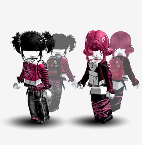 Roblox R6 Avatars Without Headless, Aesthetic Roblox Avatar R6, Roblox Female Avatar Ideas No Headless, Roblox Female Avatar No Headless, Roblox Fits Without Headless, Roblox Avatars Without Headless, Grunge Roblox Avatar, Matching Roblox Outfits, Emo Metalhead