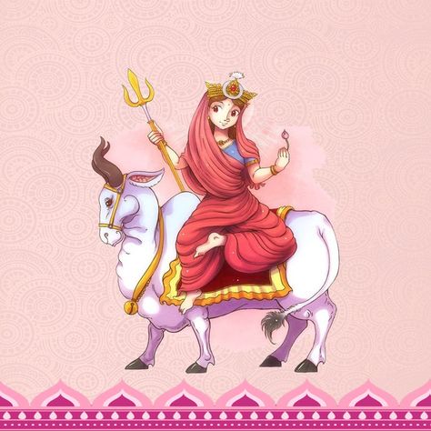 Shailputri Maa Images, Navratri Post, Navratri Devi, Navratri Devi Images, Nav Durga, Happy Navratri Wishes, Maa Image, Devi Images, Durga Mantra