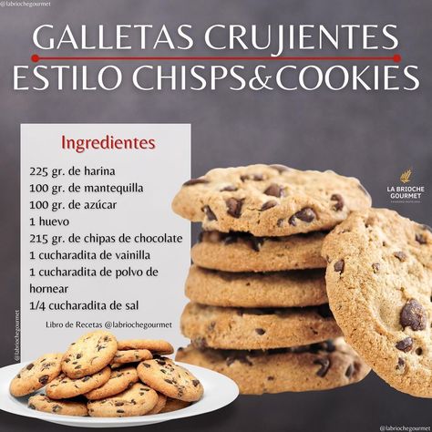 Merienda Aesthetic, Galletas Aesthetic, Recetas Aesthetic, Tank Top Aesthetic, Cookies With Chocolate Chips, Cookies Chocolate Chip, Chocolate Chips Cookies, Recipe Cookies, Cookies Decoradas