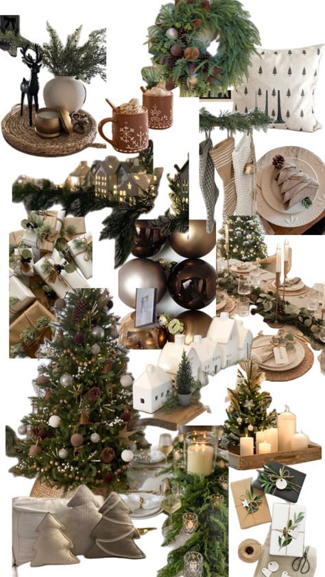 Earth Tone Christmas Decor, Earth Tone Christmas, Earthy Christmas Decor, Earthy Christmas, Christmas Moodboard, Future Christmas, Earth Tone Decor, Winter Inspired, Christmas Inspiration