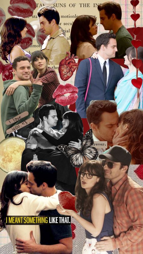 #newgirl #moodboard New Girl Wallpaper, Media Consumption, Nick And Jess, Bookish Things, First Kiss, Girl Wallpaper, Hopeless Romantic, New Girl, Book Series