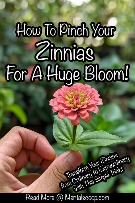 How To Pinch Your Zinnias For A Huge Bloom! Pruning Plants, Window Box Plants, Zinnia Garden, Zinnia Flowers, Planting Plan, Cut Flower Garden, Outdoor Flowers, Garden Containers, Home Vegetable Garden