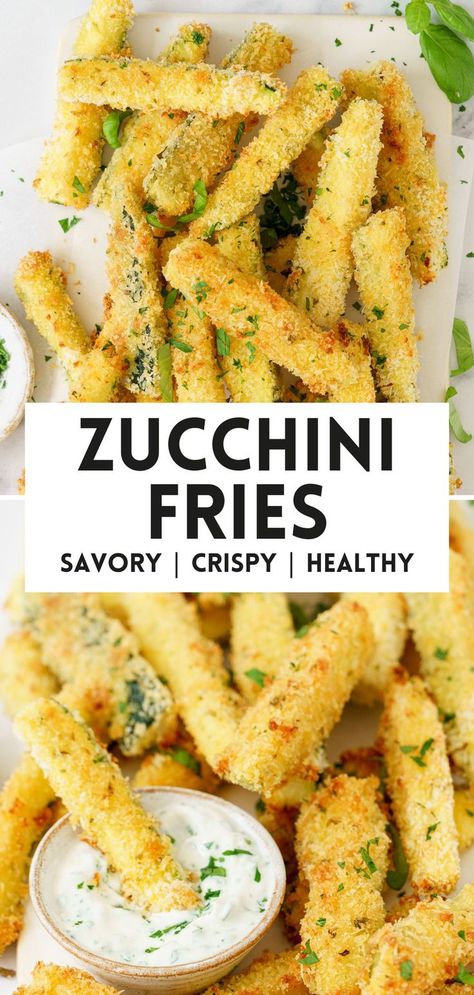 baked zucchini fries Crispy Zucchini Fries, Healthy Zucchini Recipes, Baked Zucchini Fries, Refreshing Summer Recipes, Crispy Zucchini, Zucchini Recipes Baked, Best Zucchini Recipes, Best Zucchini, Zucchini Recipes Healthy