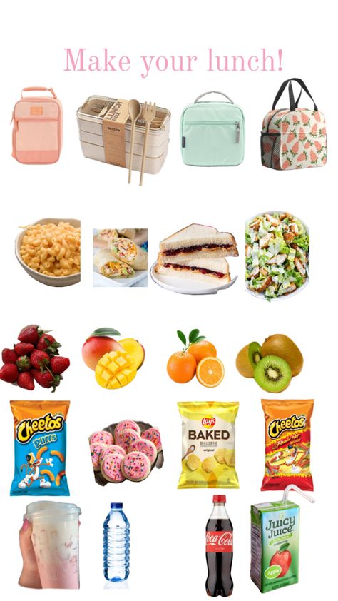 Quick School Lunches, Cheetos Puffs, School Lunch Ideas, School Bag Essentials, Healthy School Lunches, School Lunch, 6th Grade, Lunch Ideas, Pick One