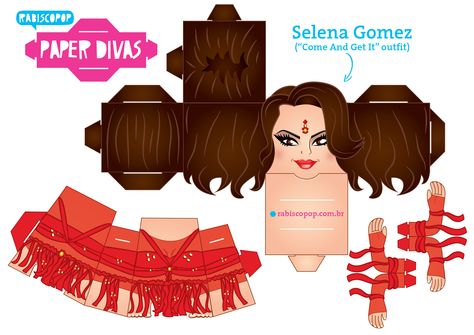 Paper Divas, Roll Paper, Paper Toy, Pop Singers, Paper Toys, Music Star, Paper Dolls, Selena Gomez, Rock And Roll