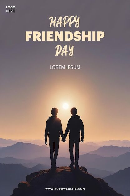 Friendship Day Social Media Post, Happy Friendship, Happy Friendship Day, Friendship Day, Post Design, Psd Templates, Media Post, Social Media Post, Lorem Ipsum