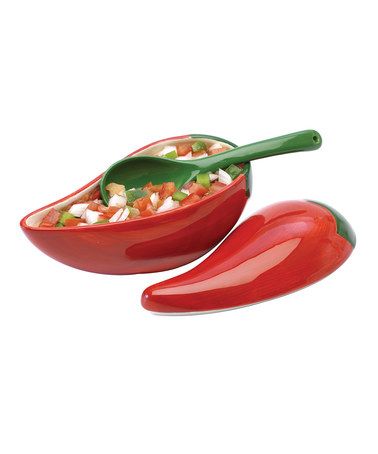 Deco Fruit, Pepper Salsa, Salsa Bowls, Salsa Dip, Dip Bowl, Chinese Soup Spoon, Red Chili, Chili Peppers, Serving Spoons