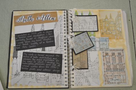 YR10 - Urban Landscapes - Ruth Allen artist research Gcse Art Landscape Sketchbook, Ruth Allen Artist Research, Gcse Art Sketchbook Buildings, Ruth Allen Art, Art Gcse Buildings, Gcse Art Landscapes, Architecture Gcse Art Sketchbook, Gcse Architecture Sketchbook, Fashion Design Sketchbook Student Work