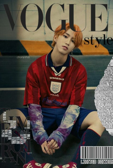 #han #jisung #straykids #skz #stay #mypace #kpop #edit #aesthetic #vogue #star #newspaper #cute Skz Vogue, Vogue Edit, Idol Life, Posters Ideas, Aesthetic Vogue, Im Only Human, Paper Duck, Skz Stay, Edit Aesthetic