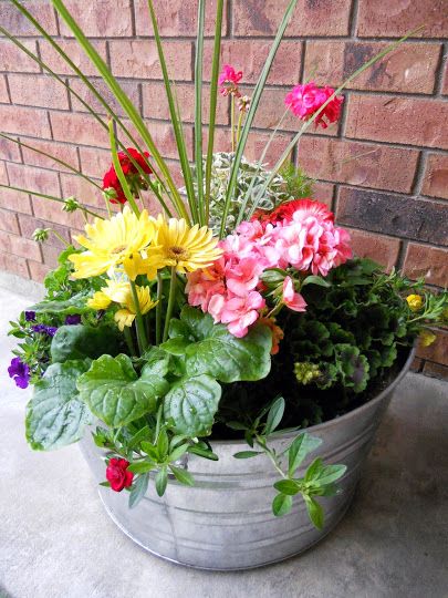 Front Porch Flower Pots, Front Porch Flowers, Patio Flowers, Porch Flowers, Container Garden Design, Potted Plants Outdoor, Container Gardening Flowers, Flower Pots Outdoor, Garden Containers