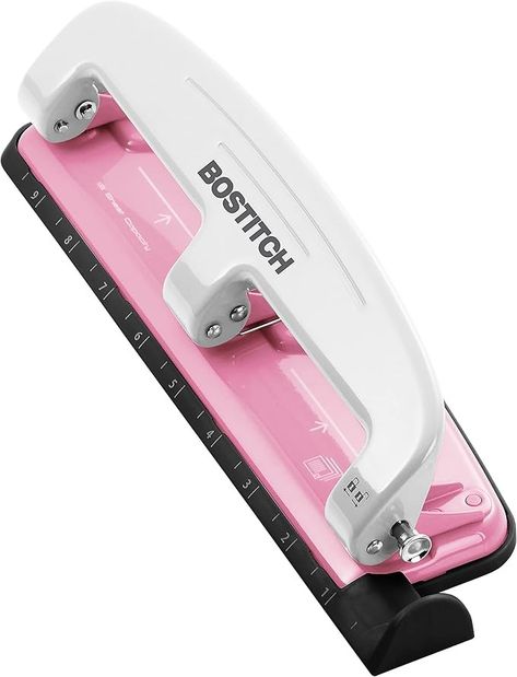 Amazon.com : Bostitch EZ Squeeze INCourage 12 Three-Hole Punch, No Jam Technology, AMAX Spirit Foundation : Desk Staplers : Arts, Crafts & Sewing Three Hole Punch, Hole Punch, Jam, Foundation, Technology, Sewing Crafts