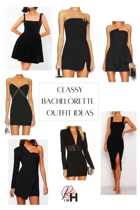 bachelorette Party Outfit Ideas Black Outfit Bachelorette Party, All Black Bachelorette Party Outfit, Black Bachelorette Outfit, Bachelorette Party Outfit Black, Bachelorette Party Outfit Ideas, Cowgirl Bachelorette Party Outfits, Black Bachelorette Party, Black Bachelorette, Cowgirl Barbie