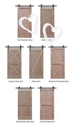 Farmhouse Interior Door, Barn Door Styles, Farmhouse Interior Doors, Barn Door Ideas, Barn Door Shutters, Barn Door Cabinet, Barn Door Pantry, Making Barn Doors, Farm Door