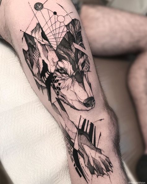 Wolf Sketch Tattoo Design, Wolf Memorial Tattoo, Wolf Concept, Kurt Tattoo, Wolf Tattoo Sleeve, Tattoo Shading, Men Tattoos Arm Sleeve, Forearm Tattoo Design, Wolf Tattoo Design