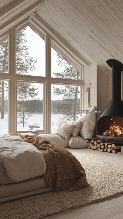 50 Beautiful A-Frame Cabin Interiors for Inspiration A Frame House Interior, A-frame Interior, Winter Decorating Ideas, Make Your Home Cozy, Frame Cabin, Winter Decorating, Home Cozy, Cabin Interiors, A Frame Cabin