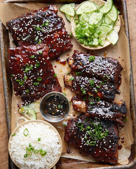 Sticky Asian Pork, Asian Pork Ribs, Sticky Asian Ribs, Asian Ribs Recipe, Ribs Instant Pot, Asian Ribs, Ribs In The Oven, Ribs In Oven, Asian Pork