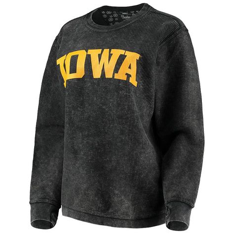 There's no need to cover up your festive game day getup when you've got this Comfy Cord Vintage Wash Basic Arch pullover sweatshirt from Pressbox. It features bold Iowa Hawkeyes graphics and a lightweight design, so it's easy to bring with you on the go. Every time you slip this fun sweatshirt on, you'll send good vibes toward the Iowa Hawkeyes.There's no need to cover up your festive game day getup when you've got this Comfy Cord Vintage Wash Basic Arch pullover sweatshirt from Pressbox. It fea Sending Good Vibes, Gameday Couture, Quarter Zip Jacket, Iowa Hawkeyes, Fun Sweatshirts, Oversized Pullover, Cotton Pullover, Mens Pajamas, Pullover Jacket