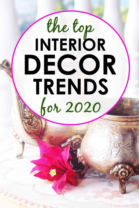 Find out the latest interior design trends for 2020. From living rooms to bathrooms to bedrooms, there are new home decor trends and inspiration for every room in your house. #fromhousetohome #2020trends #decortrends #designtrends  #decoratingtips #homedecortrends 2020 Home Decor Trends, International Decor, Spanish Style Bathrooms, Indian Living Room, Farmhouse Trends, Indian Living Rooms, Feng Shui Decor, Home Coffee Stations, Latest Interior Design Trends