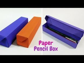 Origami Pencil, Origami Box With Lid, Origami Box Easy, Origami Box Tutorial, Box Origami, Paper Box Diy, Box Tutorial, Instruções Origami, Origami Paper Art