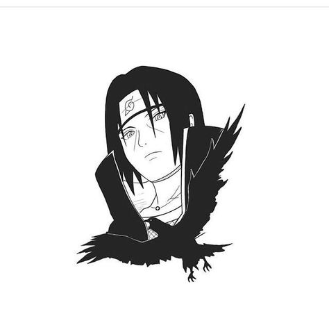 Itachi Uchiha Tattoo Ideas, Itachi Uchiha Tattoo Design, Retro Music Art, Naruto Sketch Drawing, Naruto Tattoo, Itachi Uchiha Art, Kawaii Tattoo, Best Anime Drawings, Anime Tattoo