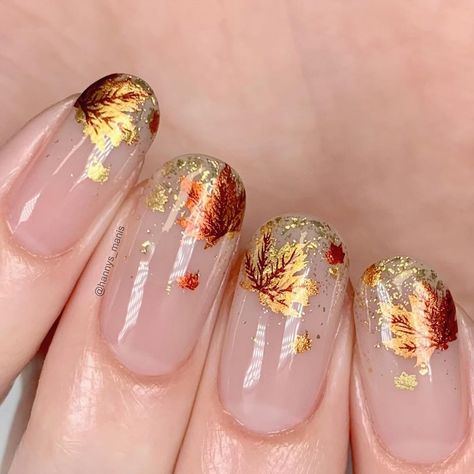 Hannah | *PR* 🎥Tutorial for my glittery leaf tip nails using @uberchicbeauty “What A Wonder-Fall World” stamping plate!🎥 🍁🍂✨ I used: 🍁... | Instagram Tip Nails, Golden Leaves, Autumn Leaf, Stamping Plates, French Nails, Nail Tips, Nail Designs, Nail Polish, Wonder