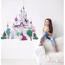 Princess Wall Stickers, Bedroom Princess, Girls Princess Bedroom, Large Castle, Wall Stickers Nursery, Castle Wall Art, Large Wall Stickers, Wall Art Decals, Princess Sticker