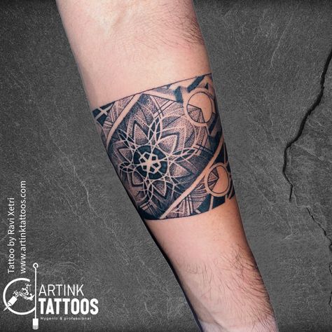 come visit us for your favourite tattoo at sentrum mall 2nd floor Artink Tattoos
Artist :-Ravi Xetri 
Mandala with Geometrical Band Tattoo.
#mandala #geometrical #band #tattoo #tattoolover #tattoodesign #asansol #west #bengal #india Mandala Band Tattoo Design, Mandala Band Tattoo, Hand Band Tattoo For Men, Mandala Band, Nepal Tattoo, Mandala Tattoo Men, Band Tattoos For Men, Band Tattoos, Forearm Band Tattoos