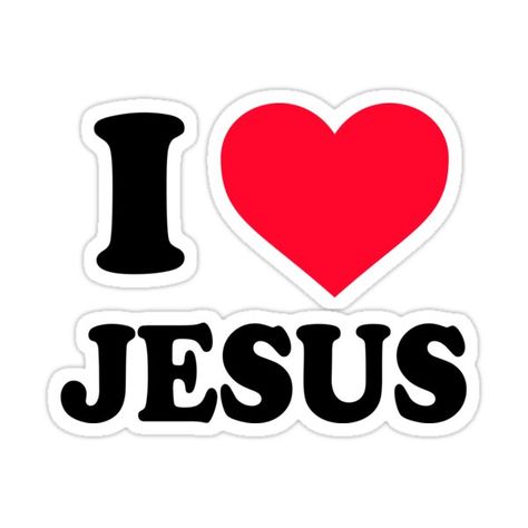 Decorate laptops, Hydro Flasks, cars and more with removable kiss-cut, vinyl decal stickers. Glossy, matte, and transparent options in various sizes. Super durable and water-resistant. I love Jesus. A funny t shirt for Christians. I Love You Jesus, I Love Jesus Pfp, Journal Bible Quotes, Christian Backgrounds, Bible Humor, I Love You God, I Love Jesus, Christian Quotes God, Christian Quotes Prayer