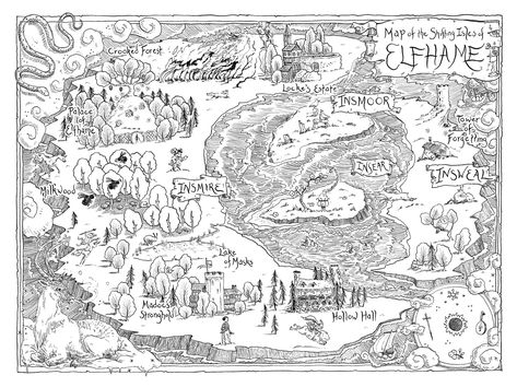 Prince Poster, Maps Aesthetic, Queen Of Nothing, Fantasy World Map, Holly Black, Fantasy Map, Fantasy Aesthetic, Illustrated Map, Fan Book