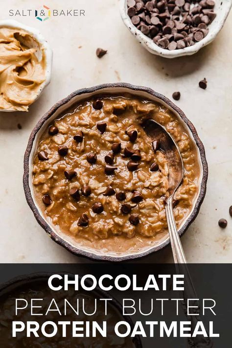 Oatmeal Protein Recipes Breakfast, Chocolate Protein Oatmeal Recipes, Chocolate Peanut Butter Protein Overnight Oats, Oatmeal With Protein Shake, Pb2 Oatmeal Recipes, Vanilla Protein Oatmeal Recipes, Peanut Butter Oatmeal Protein Shake, Pb Fit Oatmeal, How To Make Protein Oatmeal