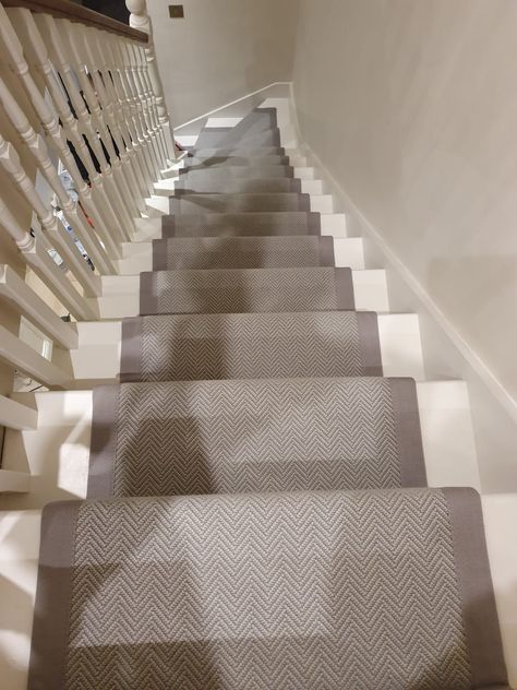 Crucial Trading Alpine Pale Shale | The Flooring Group Dark Carpet, Axminster Carpets, Carpet Fitting, White Carpet, Carpet Installation, Stair Runner Carpet, Carpet Stairs, Stair Runner, Patterned Carpet