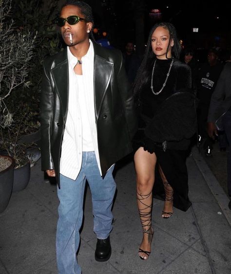 Asap Rocky Street Style, Asap Rocky Style, Rocky Outfits, Asap Rocky Outfits, Asap Rocky Rihanna, Asap Rocky Fashion, Looks Rihanna, Rihanna Outfits, Rihanna Looks