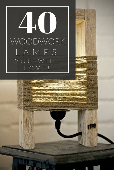 40 Amazing Woodwork Lamps You Will Love 7 - Table Lamps - iD Lights Diy Wooden Lamp Stand, Diy Wooden Lamp Ideas, Diy Wood Lamps Ideas, Wood Lamps Diy, Wooden Lamp Diy, Wood Lamps Ideas, Diy Table Lamp Ideas, Wooden Lamp Ideas, Diy Lamp Base