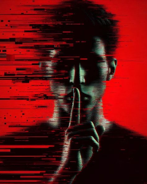 "Embrace the digital disruption with this edgy, modern artwork. The glitch effect and bold red and black tones create a striking visual that captures the essence of our online identities and the transient nature of the digital world. #Art #Tech #Identity" #DigitalArt #GlitchArt #ModernArt #TechStyle #RedAndBlack #SilhouetteArt #ProfilePic #PointingUp #DigitalIdentity #CyberVibe #EdgyArtwork #ContemporaryDesign #GraphicDesign #MovementArt #AbstractExpressionism #OnlineWorldRepresentation #Pix... Glitch Aesthetic, Glitch Photo, Movement Photography, The Glitch, Glitch In The Matrix, Tech Aesthetic, Glitch Effect, Black Tones, Red Room