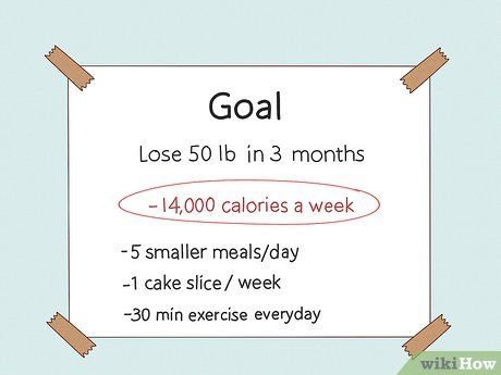 4 Ways to Lose 50 Pounds in Three Months - wikiHow Eating Healthy Foods, Diet And Exercise, 50 Pounds, Ideal Weight, Lose 50 Pounds, Eating Healthy, Healthy Foods To Eat, Healthy Foods, Health And Nutrition