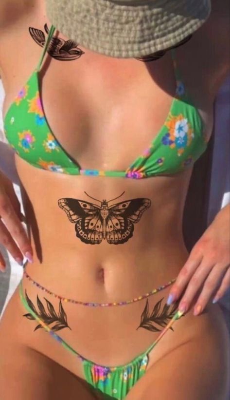 Cute Belly Tattoos For Women, Tattoo For Stomach, Tattoos On Belly, Tattoo Belly Women, Tattoo Woman Aesthetic, Belly Tattoos For Women Stomach, Women’s Stomach Tattoo, Tattooed Woman Aesthetic, Woman Stomach Tattoo