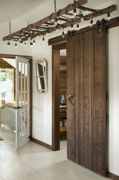 Barn door in house