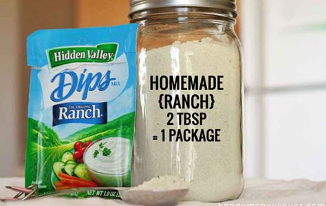 DIY Copycat Homemade Hidden Valley Ranch Mix via @HappyMoneySaver Hidden Valley Ranch Copycat Recipe, Ranch Packet, Dry Mixes, Ranch Mix, Homemade Mixes, Hidden Valley Ranch, Diy Spices, Homemade Ranch, Cooking Homemade