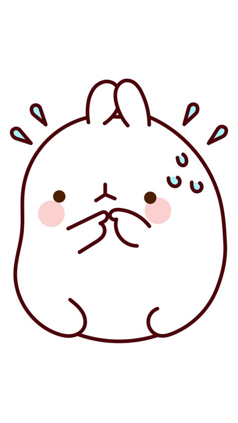 Molang is a cute and expressive rabbit character known for its empathetic nature and its ability to connect with people on an emotional level. The character is often depicted with a concerned... Molang Printables, Rabbit Character, Chrome Web, Simple Colors, Stickers Packs, Cartoon Wallpaper, Pretty Wallpapers, Connect With People, Cute Stickers