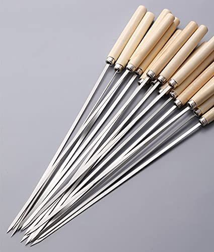 Kebab Skewers, Skewer Sticks, Bbq Skewers, Camping Cooking, Camp Cooking, Bbq Accessories, Camping Meals, Outdoor Fire Pit, Cooking Tools