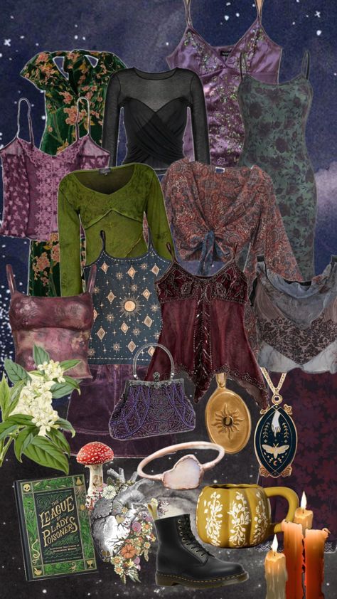 #myfirstshuffle #witchy #witch #whimsigoth Witchy Outfits, Midsize Outfits, Estilo Hippy, Mommy Outfits, 70s Outfits, Earthy Outfits, Witch Fashion, Outfit Layout, Hippie Style Clothing