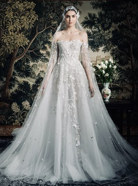 George Hobeika Bridal, Georges Hobeika 2022, Georges Hobeika Bridal, George Hobeika, Summer Wedding Dresses, Lotr Wedding, Enchanted Dress, Queen Wedding Dress, Spring Summer Wedding