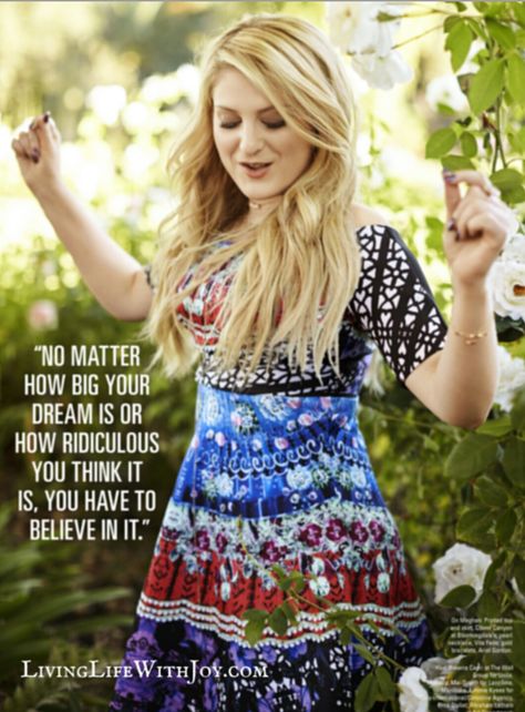 Meghan!! Meghan Trainor Quotes, Megan Trainor, Ali Larter, Seventeen Magazine, Meghan Trainor, Artist Outfit, Girls Rules, Lily Collins, Hollywood Celebrities