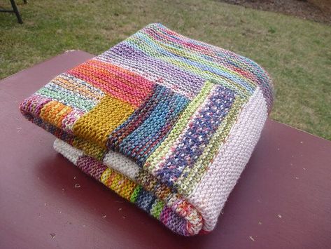 10 Easy Afghans Free Knitting Patterns | NobleKnits Knitting Blog | Bloglovin’ Log Cabin Pattern, Lion Brand Mandala Yarn, How To Build A Log Cabin, Memory Blanket, Knitted Afghans, Knitting Blogs, Afghan Patterns, A Log, Blanket Knitting Patterns