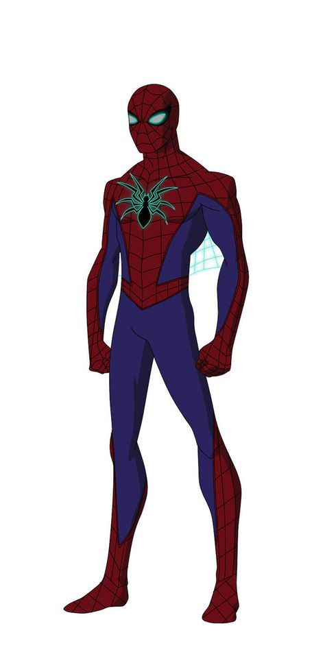 Spider Man Standing, Character Design Teen, Spider Man Suits, Spiderman Suits, Spiderman Cartoon, Spider Man Art, Superhero Costumes, Character Cartoon, Standing Poses