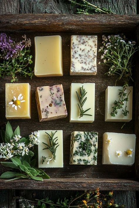 Make your own homemade soap bars with essential oils for a natural, eco-friendly skincare routine. #HomemadeSoap #DIYBeauty #EssentialOils Homemade Nature Gifts, Things To Add To Homemade Soap, How To Make Bar Soap Homemade, Diy Natural Soap Bars, Homemade Bar Soap Recipe Easy Diy, Homemade Soap Bars Recipe, How To Make Organic Soap Bars, Making Natural Soap, Homemade Soap Bars Aesthetic